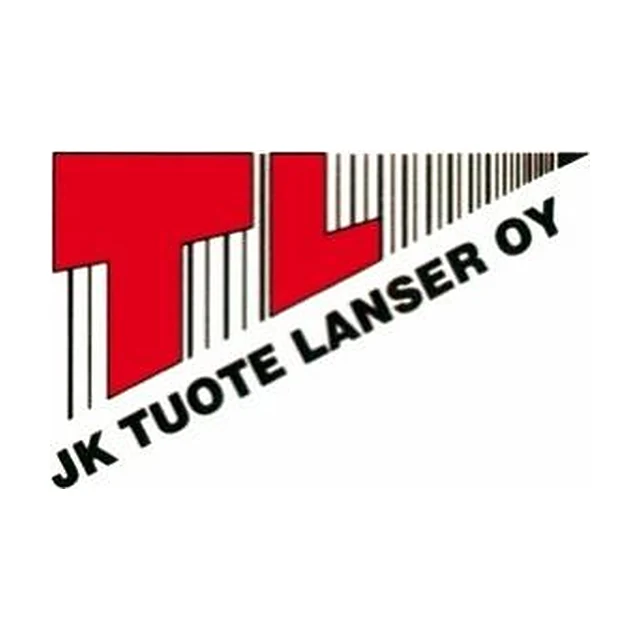 The red and black JK Tuote Lanser Oy logo